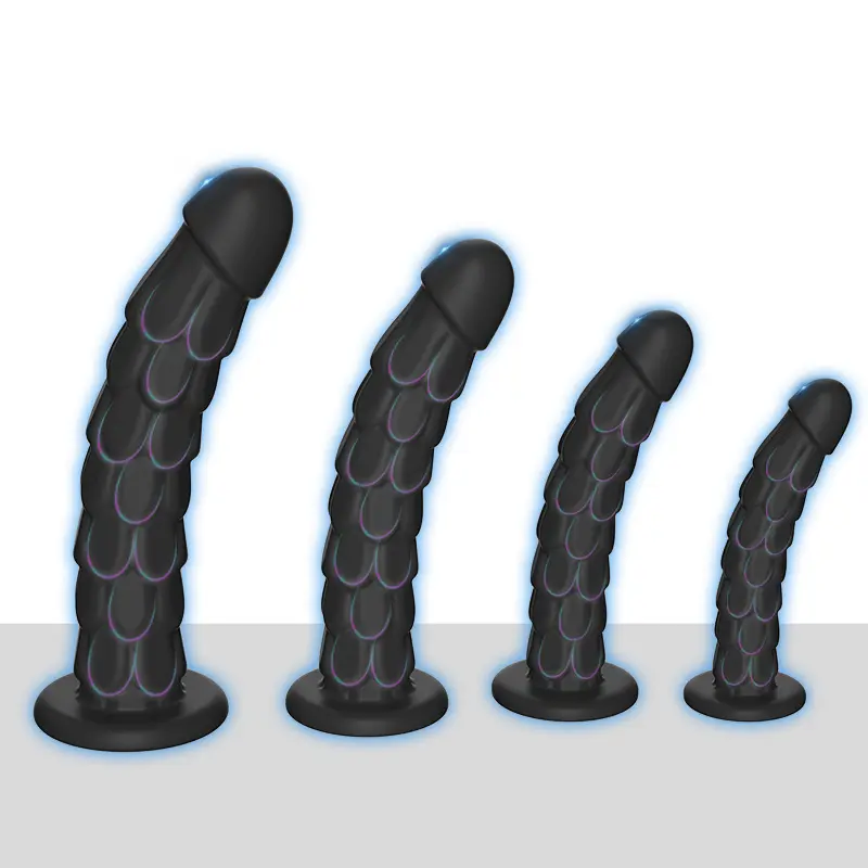 4 adet Set yeni balık pulu Anal Plug vantuz silikon Anal Plug kadınlar için Masturbation mastürbasyon seks oyuncakları