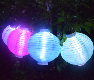 Le jardin solaire allume la lampe décorative de vacances de lanterne chinoise extérieure de <span class=keywords><strong>papier</strong></span> - Product Image 1