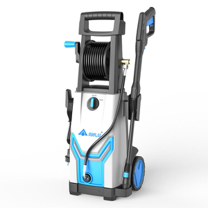 Nettoyeur <span class=keywords><strong>haute</strong></span> <span class=keywords><strong>pression</strong></span> électrique portable <span class=keywords><strong>professionnel</strong></span> 2000W, lave-auto avec longue poignée et enrouleur de tuyau - Product Image 2