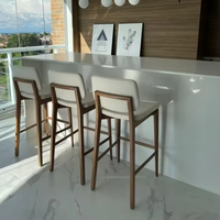 Meubles de cuisine et de salle à manger modernes en gros, meubles commerciaux, tabouret de bar en bois, chaise de bar de restaurant