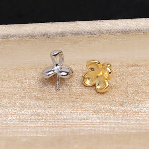 S925 Sterling Silver DIY Pendant Empty Holder for Women Delicate <b>Concealer</b> Wrapped Pearl Accessory Size 10-14 25mm Bead Size - Product Image 1