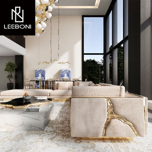 Op maat gemaakte hoogwaardige modulaire hotelsofa set, moderne luxe woonkamermeubelen van stof. - Product Image 3