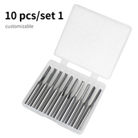 Fraise droite à 2 dents en carbure monobloc 3,175 mm pour fraisage de rainures et découpe de bois CNC
