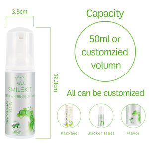 Mousse detergente naturale fabbricazione in fabbrica detergente per dentiera <span class=keywords><strong>Gel</strong></span> barriera gengivale sbiancamento dei denti privato - Product Image 3