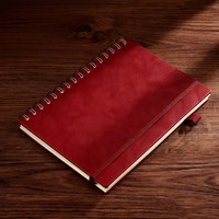 Carnets en PU spirale, format poche, en gros, promotionnels, en cuir, personnalisables, avec ensemble de papeterie, idéal comme cadeau ou pour les réunions, pour étudiants