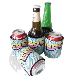 Factory Wholesale Promotion Slap Wrap Can Cooler Neoprene Sublimation Coolies Funny Slap Wrap Coozies with Full Printing - Product Image 5
