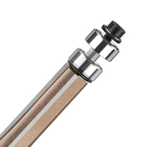 Vástago de 6mm y <span class=keywords><strong>1</strong></span>/4 pulgadas, cuchillas de carburo de tungsteno 3T, brocas de enrutador de recorte al Ras para carpintería, fresa de madera con rodamiento - Product Image 4