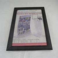 Stand Display Poster A4 Portabel dengan Bingkai Jepit Bahan Plastik Tahan Air Papan Tanda Iklan Luar Ruangan Tahan Air