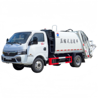 Camion compacteuse à chargement arrière Dongfeng 4x2 5CBM, taille compacte pour la collecte des déchets dans les rues étroites et sur les routes accidentées