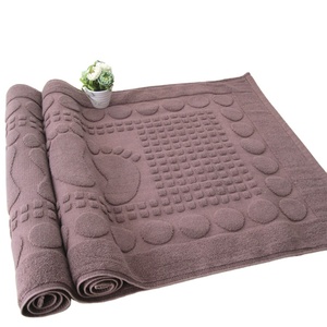 <span class=keywords><strong>Tapis</strong></span> de pied avec logo personnalisé en relief, 100% coton, super absorbant, serviette antidérapant, 1 pièce - Product Image 1