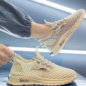 Sandales d'été personnalisées pour hommes avec logo, chaussures décontractées respirantes à semelle souple, baskets pour hommes - Product Image 1
