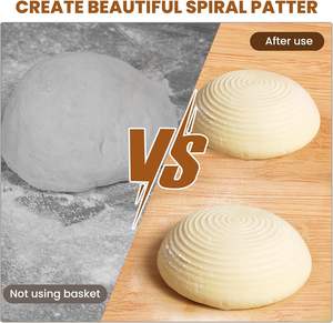 5'' Mini Sourdough <b>Bread</b> Proofing <b>Basket</b> Reusable Baking Supplies Kit 6-8 - Product Image 4