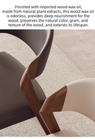 Chaises de salle à manger en bois massif : modernes, minimalistes, luxe léger, chaises de salle à manger design en bois massif avec dossiers, décontractées