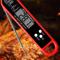 Thermomètres numériques à viande pour la cuisson des aliments à la maison Thermomètre à griller pour barbecue et bonbons à lecture instantanée étanche et pliable