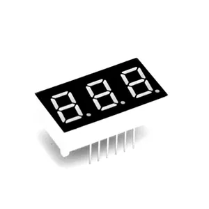 Houkem 4031AS red common cathode 12 pins led 7 segment display 3 digits