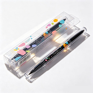 Caja de embalaje cosmético transparente personalizada de PET para delineador de ojos y rímel, blíster rectangular - Product Image 3