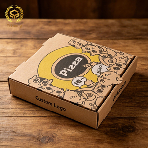 Caja de Pizza Corrugada de Alta Resistencia para Entrega, Apilable y Desechable, para Pizzerías y Pedidos de <span class=keywords><strong>Comida</strong></span> en Línea - Product Image 1