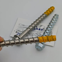 Malaxy SS316 SS304 Prix usine Vis d'ancrage hexagonale autotaraudeuse pour béton, maçonnerie, briques et blocs
