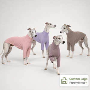 Camiseta de cuello alto de color liso para primavera, en stock, para <span class=keywords><strong>Galgo</strong></span> Italiano y Whippet, ropa informal para mascotas - Product Image 1