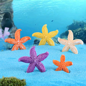 Aangepaste Hars Ornament Mini Kleur Vijfhoekige Kleine Zeester Micro Landschap <span class=keywords><strong>Aquarium</strong></span> <span class=keywords><strong>Aquarium</strong></span> Waterscape Ambachten - Product Image 1