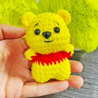 Ours en peluche au crochet fait main en gros, ours amigurumi personnalisé, animal en peluche pour cadeau, OEM acceptable