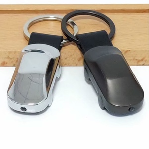 Wholesale Metal Sublimation Blank Car Shape Key Chain <b>Custom</b> logo Metal 3D Car Shape Keyrings Light Motel Keychains - Product Image 1