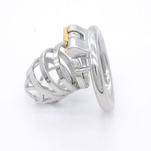 Cage de chasteté masculine polie à la main, pénis robuste verrouillé <span class=keywords><strong>BDSM</strong></span> retarde l'éjaculation pour hommes, vente en gros - Product Image 3