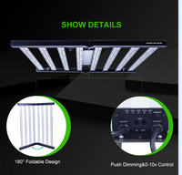 Ampoule LED à spectre complet avec corps en aluminium pour fleurs et fleurs de tomates d'intérieur Indice IP65 Pilote Meanwell