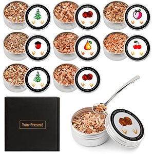 8 Saveurs de <span class=keywords><strong>copeaux</strong></span> de bois écologiques pour fumeur, barbecue et ensemble de <span class=keywords><strong>fumage</strong></span> de cocktails - Accessoires pour boissons et bar à whisky - Product Image 1