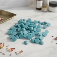 Vente en gros de pierres synthétiques turquoise bleues rondes en cabochon de 4,5 mm