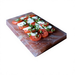 2025 Nuevas Baldosas de Sal Rosa del Himalaya Natural de Alta Calidad Talladas Redondas Ecológicas para Cocinar, Empaque a Granel en Caja - Product Image 1