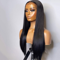 Pelucas de Cabello Humano con Encaje Completo HD, Pelucas de Cabello Humano con Frente de Encaje, Peluca de Cabello Humano Virgen Brasileño Natural con Frente de Encaje