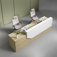 Bureau d'accueil pour entreprise, institut de formation, bureau, réception, design simple et moderne, sur mesure