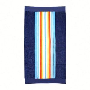 Serviette de plage personnalisée en coton 100% imprimée sur mesure, douce, très absorbante, surdimensionnée, avec un design imprimé intégral de dessins animés mignons - Product Image 1