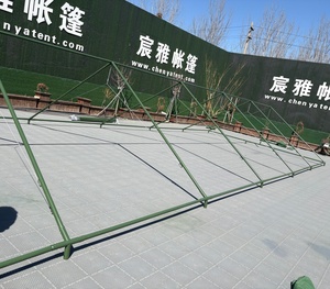 Carpa de Lona Resistente Verde Oliva para 40 Personas, Carpa Militar Impermeable Grande con Lona de PVC para Eventos al Aire Libre - Product Image 6
