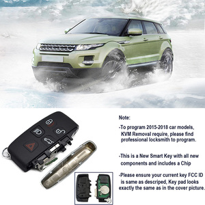 Đầy Đủ Thông Minh Thông Minh Chìa Khóa Xe Cho Phạm Vi <span class=keywords><strong>Rover</strong></span> 5 Nút 315Mhz Tần Số 7953 Chip Từ Xa Chìa Khóa Xe Vỏ Chìa Khóa - Product Image 4