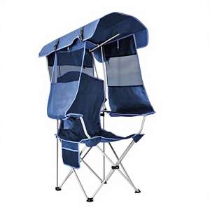 Chaise de pêche moderne d'extérieur en maille respirante et aluminium, réglable, de haute qualité, portable, pliable et avec rangement, idéale pour la plage et les vacances - Product Image 3