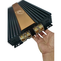 Amplificateur de voiture monobloc classe D 6500Watts Caractéristiques de conduite urbaine avec crossovers et égaliseurs en aluminium Low Range Single Channel