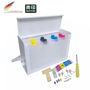 Kit CISS universel 4 couleurs avec accessoires pour imprimantes Epson, Brother, Canon, <span class=keywords><strong>HP</strong></span> – Réservoirs de 300 ml pour chaque couleur - Product Image 1