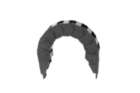 Pont Nylon CNC Câble Électrique Chaîne D'énergie En Plastique, JFLO Chine Fournisseur JE19Q Série, Type Facile