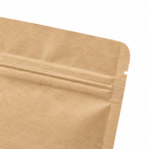 Custom Printed Kraft Paper Cookie Packaging Bag Resealable Zipper Stand Up Pouch with Clear <b>Window</b> - Product Image 3