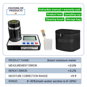 Detector de Humedad para Granos de Trigo y Maíz 8-30%, Medidor de Granos de Café GM006, Cacao 0.5% Alto - Product Image 4