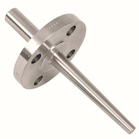 Thermowell Mesin CNC untuk Sensor Suhu Baja Tahan Karat 316 Sambungan Ulir NPT Tahan Tekanan Tinggi Broaching