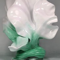 Sculpture de fleur géante en résine personnalisée, grande statue florale de magnolia pour jardin, hall d'hôtel et décoration paysagère commerciale
