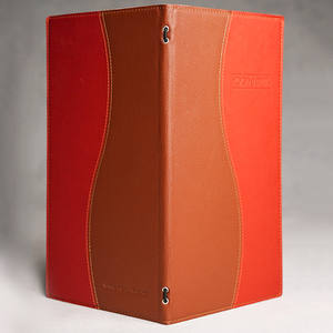 Porta Menús de PVC de Doble Color de Alta Calidad con Banda Elástica, Carpeta para Menús de Restaurante de 2 Páginas - Product Image 5