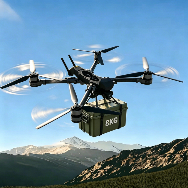 Professional Heavy 8kg Payload Z15D FPV Drone Night Vision 4K Camera Flight 15km GPS UAV for Rescue Security racing dron