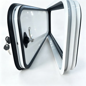 Petite <span class=keywords><strong>porte</strong></span> d'accès RV en alliage d'aluminium 500x400mm, trappe <span class=keywords><strong>de</strong></span> chargement blanche pour <span class=keywords><strong>camping</strong></span>-<span class=keywords><strong>car</strong></span>, motorhome, caravane - Product Image 3