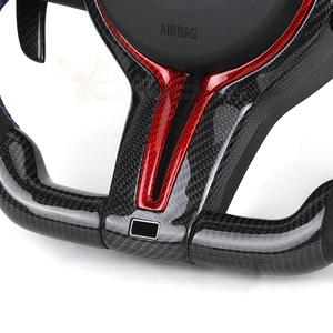 <span class=keywords><strong>Volante</strong></span> Deportivo de Fibra de Carbono con Botones Rojos M1 M2 y Luces LED para BMW F01 F02 F10 F20 F22 F30 F32 M3 F80 M4 F82 M2 F87 - Product Image 5