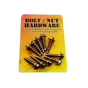 Perno 022-30620 Tornillo europeo M6x20mm Paquete de 10 Tornillo de cabeza hexagonal de 6mm Estilo europeo <span class=keywords><strong>EJOT</strong></span>/Tornillos de cubierta para EURO KTM - Product Image 1