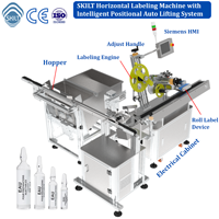 Máquina Etiquetadora Horizontal de Alta Velocidad para Viales SKILT, Equipada con Elevador y Servomotor, Fácil de Alimentar